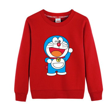 2020 Kids Autumn Hoodies Toddler Boys Girls Doraemon Cartoon Sweatshirts Children Outwear Long Sleeve Tops 100% cotton