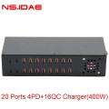 20 puertos 4pd+16qc cargador (400W)