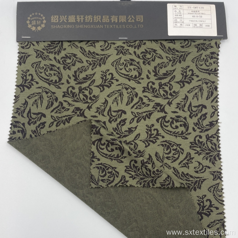 77% Rayon 23% Polyester Blended Jacquard Knitting Fabric