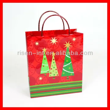 2015 Christmas tree shopping gift Paper Bag
