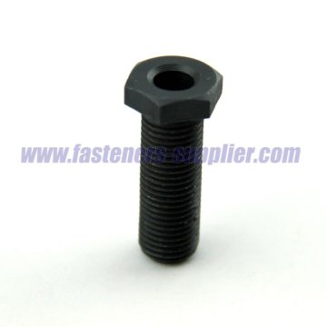 Black Carbon Steel Hex Head Bolt With Hole