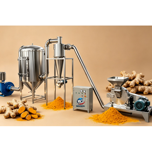Macinatrice per polvere di curcuma