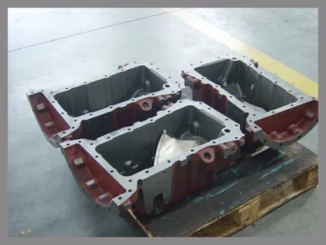 Diesel engine oil pan casting