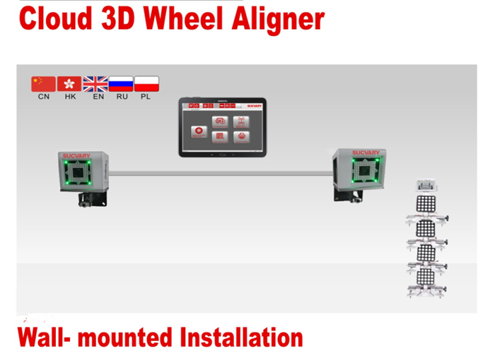 Space-saving 3D Wheel Alignment