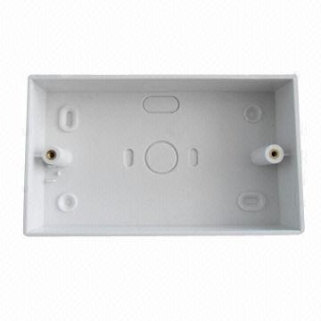 86x46mm Double Junction Box, Available in White