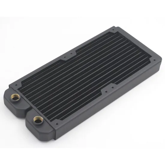 ModX 240mm 2 x 12cm Full Copper Radiator Heat Exchanger Water Cooling 14 Tubes