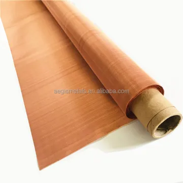 Copper Infused Fabric with 99.95% Pure Copper Wire Mesh