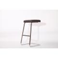 Tabouret de bar en cuir Mies van der Rohe