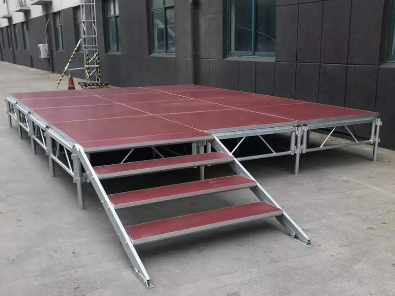 Custom-built stage for events