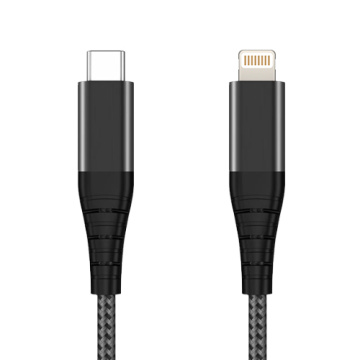 سبيكة الألومنيوم USB C إلى كابل بيانات البرق