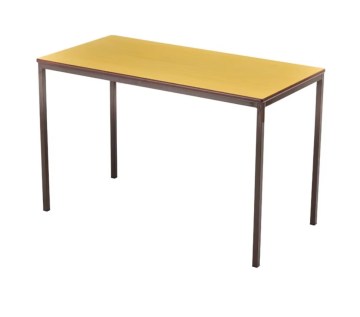 Modern Wood Study Table with Powder Coated Finish for Classrooms and Libraries