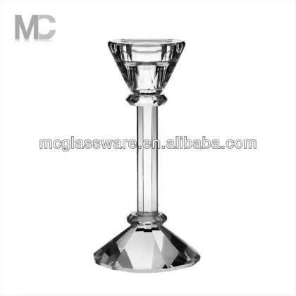 Wholesale Crystal Wedding Decorations Glass Candlestick