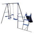 Móveis de jardim Crianças Galvanized Metal Slide Swing Sets