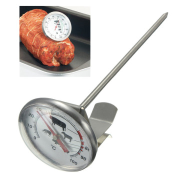 NEW Stainless Steel Pocket Probe Thermometer Gauge For BBQ Meat Food Kitchen Cooking Instant Read Meat Gauge