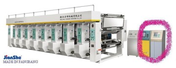 8 color standard type computerized color register rotogravure press