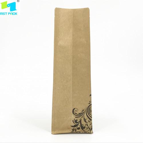 250g Recyclabale Biodegradable Box Bottom Coffee Bag Pouch