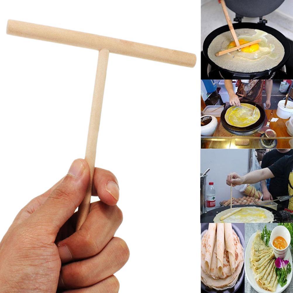 1PCS Kitchenware Pancakes Fruit Rake Round Pancakes Fruit Tool T-shaped Eggcake Scraper Kitchen Accessories