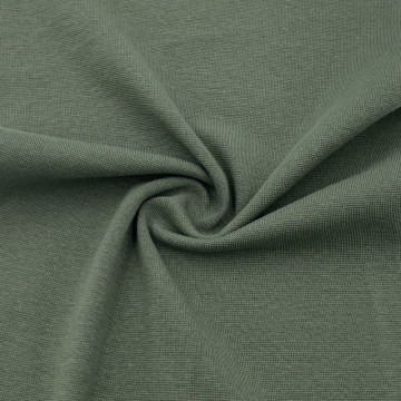 Poliéster de algodão de algodão esticado de pano verde escuro