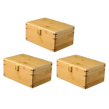 Bamboo and Metal Copper Tea Set with Purple Clay Teapot in Antique Style Packaging