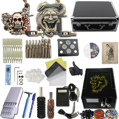 Dragonhawk 2 Gun Rotary Tattoo Machine Kit