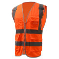 Mesh fabric safety reflective construction vest