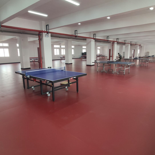 Suelo de tenis de mesa de PVC con certificado ITTF