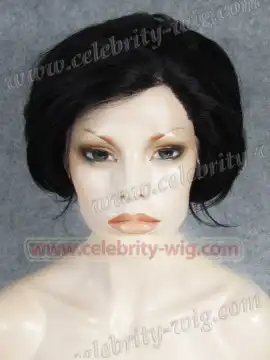 Black Wavy Chic Short Synthetic Lace Front Wig