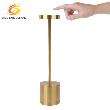 Modern Metal Table Lamp with Dimmable LED and Charging Base