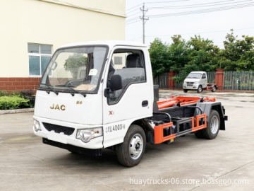 JAC Kangling 3 Ton Hook Lift Garbage Truck For Sale
