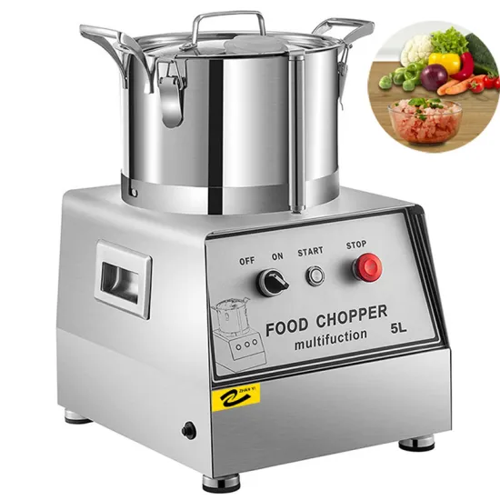Professional 2024 Stainless Steel Commercial Food Processor and Chopper for Efficient Meat and Vegetable Cutting