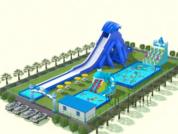 Outdoor Customized inflatable water park
