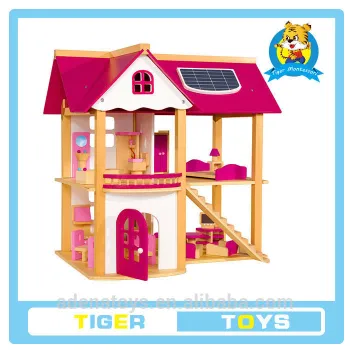 The wooden educational toys.wooden doll house.mini wooden house toy.wooden toy farm house