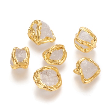 Pandahall: Golden Plated Brass Nuggets & Natural Quartz Crystal Beads Search Engine