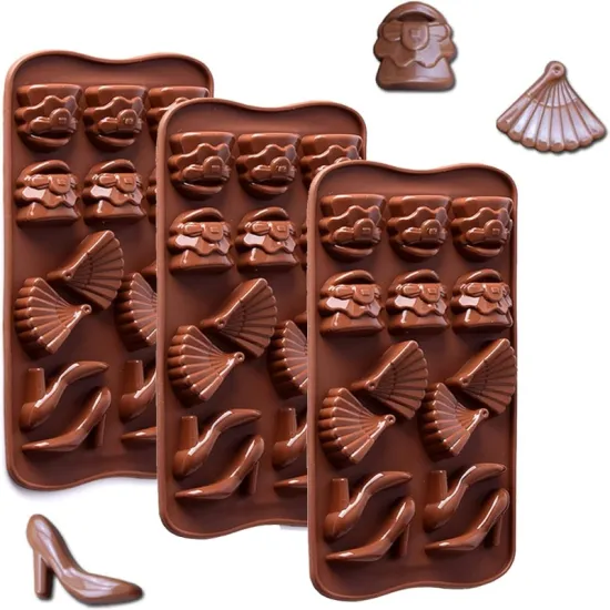 3D Non-Stick Home Silicone Chocolate Moulds Cake Mold Ice Tray