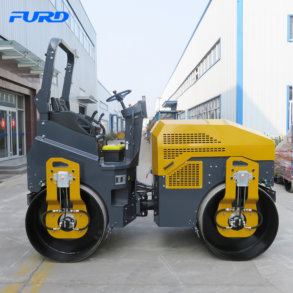 FYL-1400 NOVO MINI COMPACTOR DUPLO DUPLO VIBRATÓRIO DE 4 TON ROAD ROLLER PREÇO