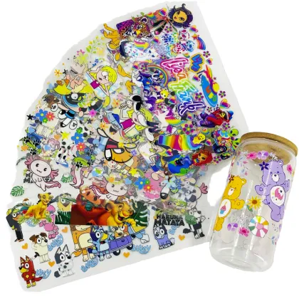 Ready to Ship 16oz Libbey UV DTF Custom Cup Wraps and Tumblers with Logo