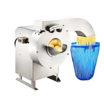 Professional Potato Stripping Machine for French Fries: Reliable Motor, Suitable for Restaurants and Manufacturing Plants