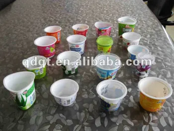 PVC shrink wrap cup labels, yogurt cup lable