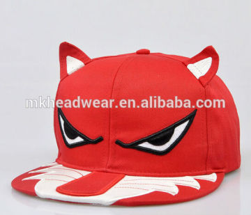 wolf cotton hip hop cap with ears