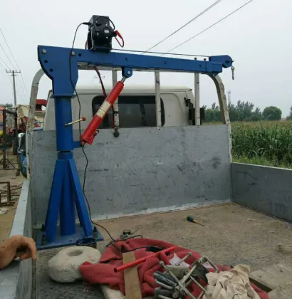 Vehicle Truck car mount crane Small Crane lifting boom for high  air working