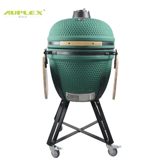 Auplex Large Komado Egg Kamado XXL 23.5\" Green Outdoor Charcoal Grill BBQ