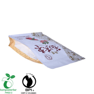 Custom Printed Block Bottom Wholesale Biodegradable Compostable Bag Factory