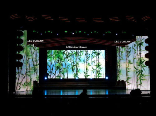 Super Slim P6.25 Flexible Led Video Screen , Indoor Rental Curtain Led Display Smd3528