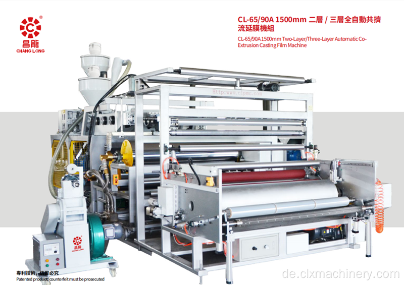 Automatische Co-Extrusion Casting Film Machine