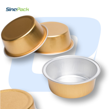 Small Round Aluminium Foil Cup With Easy Open Lid