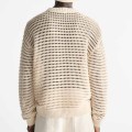 Crew Neck Cotton Knitted Sweater For Men