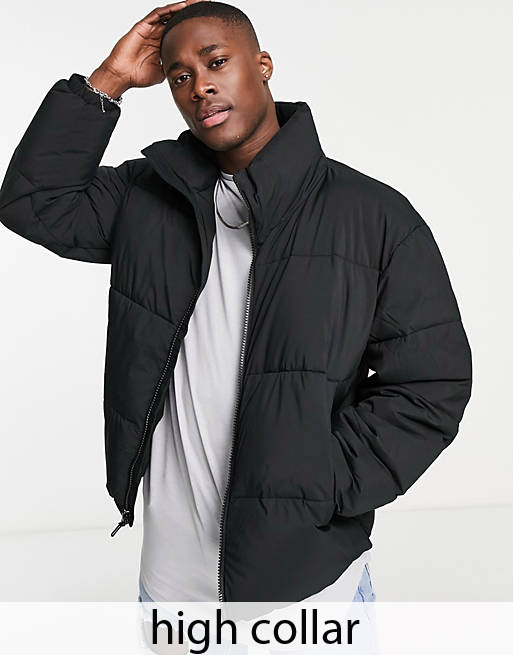 Mens Black Puffer Coat 3 Jpg