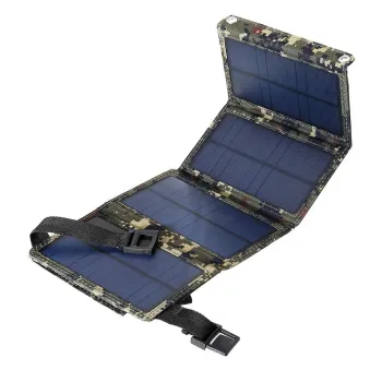 Portable Waterproof Solar Panel Bag: 8W 5V Outdoor Hiking Charger for Mobile Phones