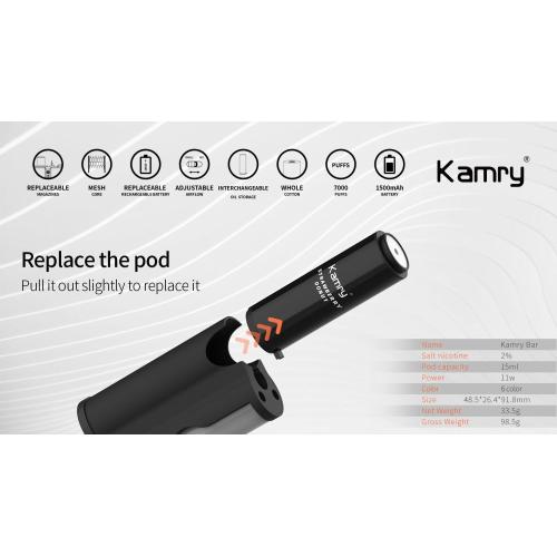 Kamry vape akula kit 7000 tiro