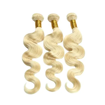 613 Blonde Hair Bundles High Quality Body Wave Cuticle Aligned Hair Bundle Shiny Remy Hair Extensions